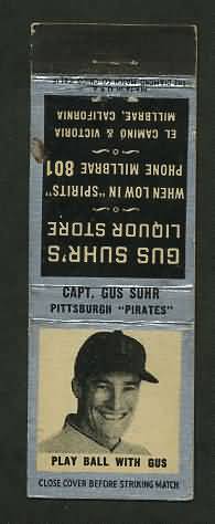 1930 Matchbook Gus Suhr Liquor Store
